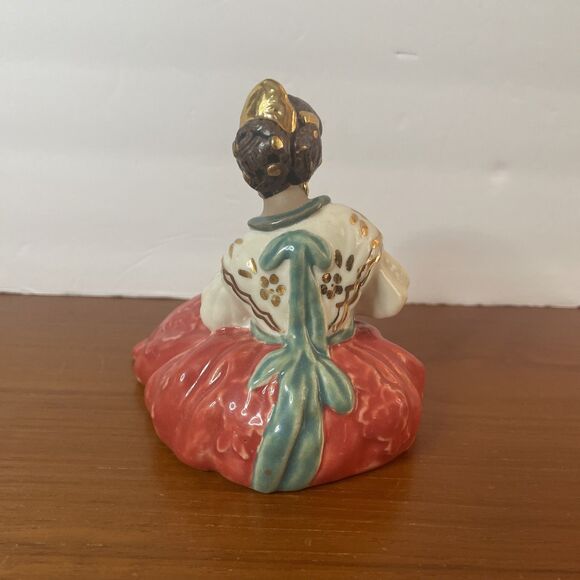 Vintage 1960 Arman Fallera Spanish Lady Porcelain Made in Spain Figurine 4.5 x 5 - Picture 5 of 8